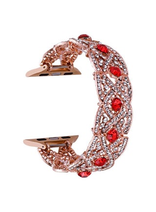Replacement Strap Diamonds Twist Metal Watch Band For Apple Watch 6 44mm Rose Gold Red - pzsku/Z9654496F459E4C9C3E30Z/45/_/1714874938/3c42802a-7851-4a32-9b49-fd6a7a13bdd6