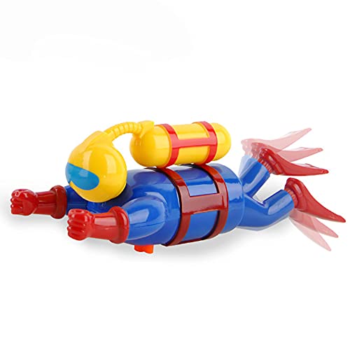 Miracland WindUp Scuba Diver Bath Toy Clockwork Swimming Diving Action BatteryFree Bathtub Pool Frogman Figure BPAFree STEM Gift Diver - Image 1