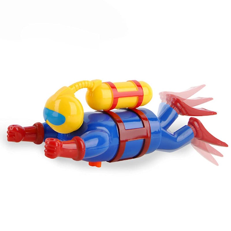 Miracland WindUp Scuba Diver Bath Toy Clockwork Swimming Diving Action BatteryFree Bathtub Pool Frogman Figure BPAFree STEM Gift Diver - Image 3