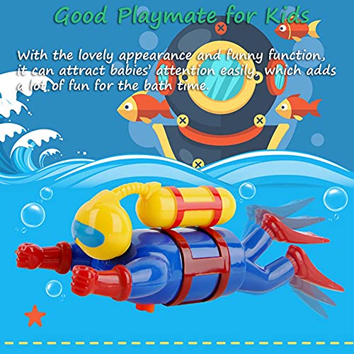 Miracland WindUp Scuba Diver Bath Toy Clockwork Swimming Diving Action BatteryFree Bathtub Pool Frogman Figure BPAFree STEM Gift Diver - Image 5