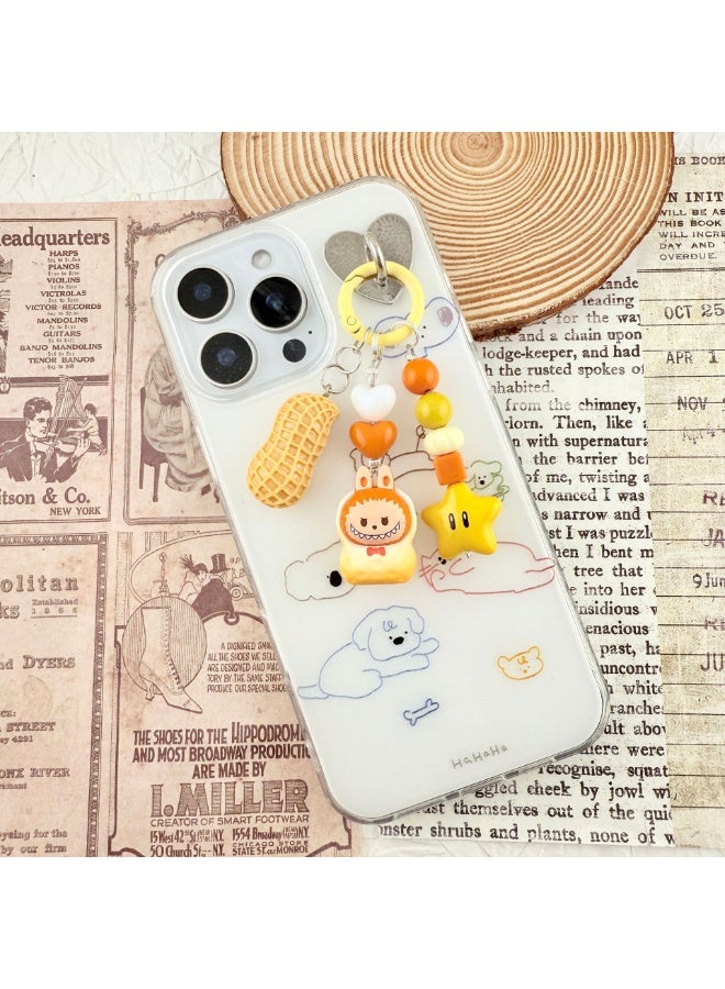 NIBEMINENT Phone Charm/ Chain Strap for Women Girls，LABUBU Cell Phone Case Lanyard Wrist Strap 