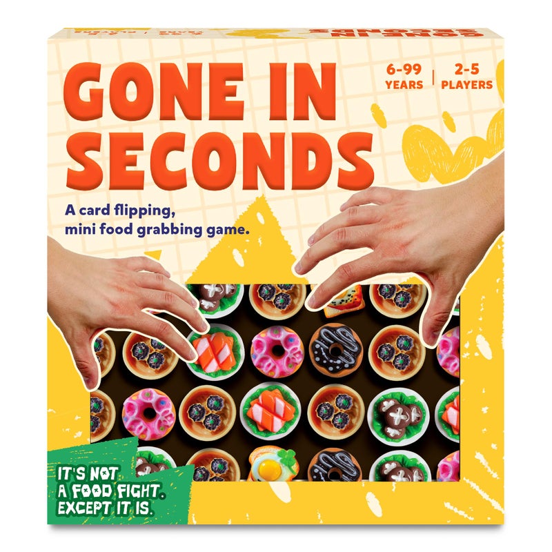 Gouda Games Gone in Seconds FastPaced Mini Food Game for Kids Teens Adults Quick Reflex Family Party Board Game Hilarious Food Grab Challenge Replayable Fun Gift for Ages 6 7 8 Up 25 Players - Image 3