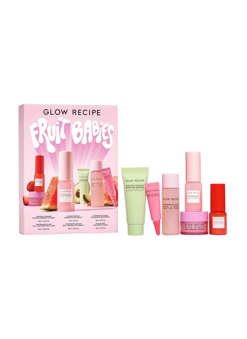 GLOW RECIPE - Fruit Babies Kit - 6 Pieces Facial Set - Image 1