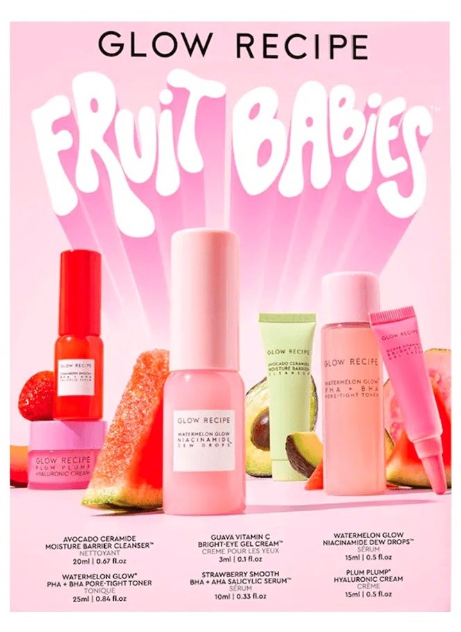 GLOW RECIPE - Fruit Babies Kit - 6 Pieces Facial Set - Image 1