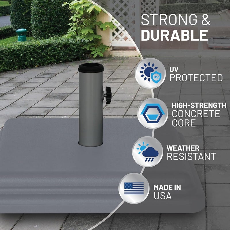 US Weight FUB41G 40 Pound Designed to be Used with a Patio Table Umbrella Base, Grey - Image 3