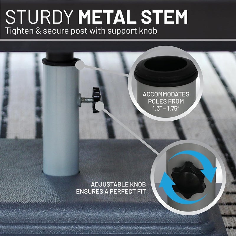 US Weight FUB41G 40 Pound Designed to be Used with a Patio Table Umbrella Base, Grey - Image 4
