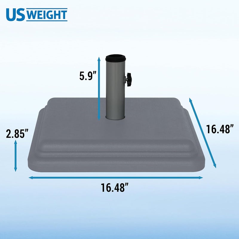 US Weight FUB41G 40 Pound Designed to be Used with a Patio Table Umbrella Base, Grey - Image 5