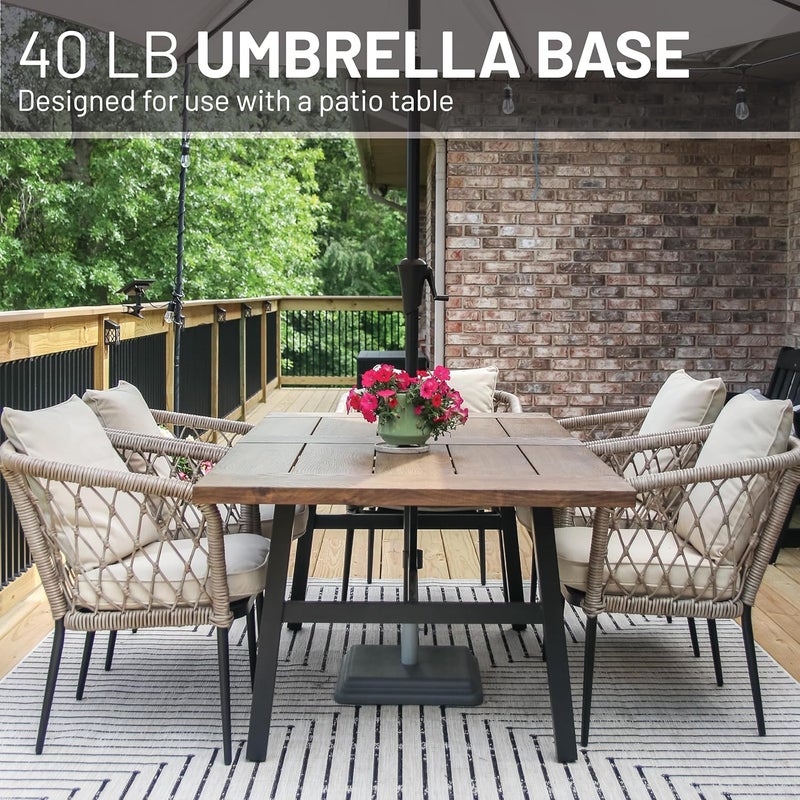 US Weight FUB41G 40 Pound Designed to be Used with a Patio Table Umbrella Base, Grey - Image 2