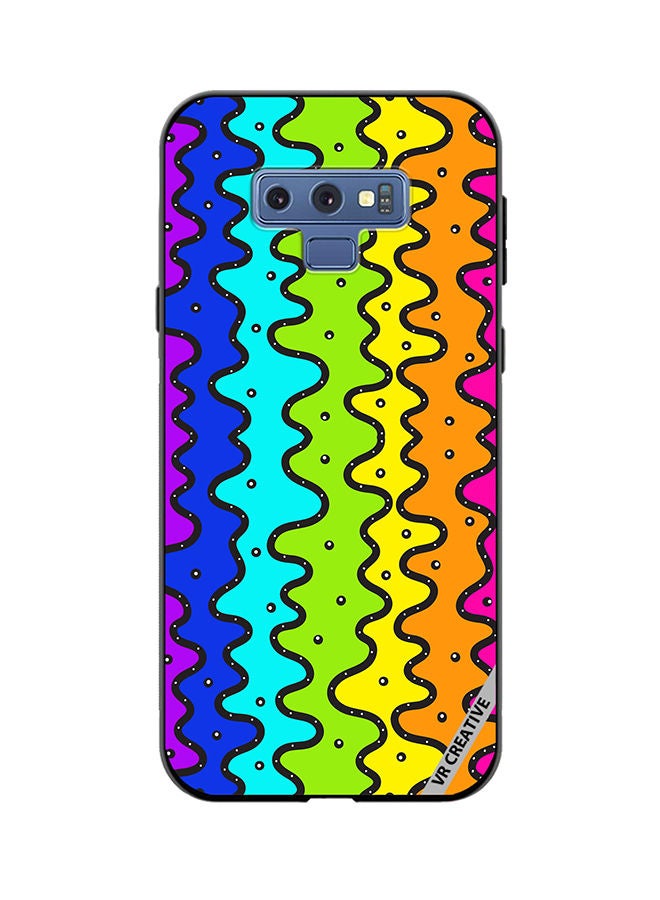 VR CREATIVE Protective Case Cover For Samsung Galaxy Note 9 Color Strip Design Multicolour - Image 1