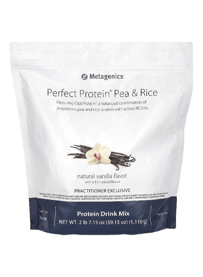 Metagenics, Perfect Protein® Pea & Rice, Natural Vanilla, 2 lb 7.15 oz (1,110 g)