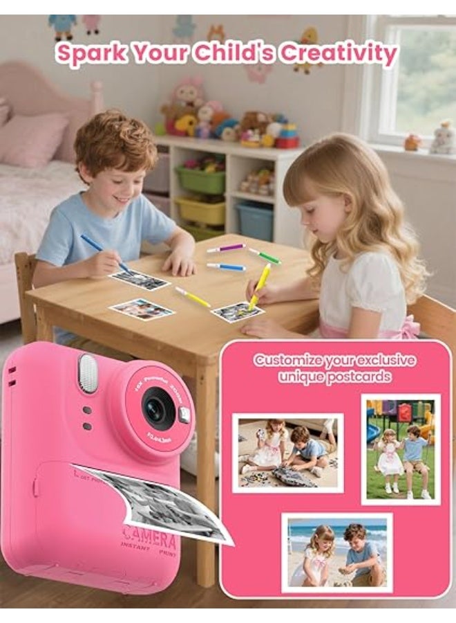 ZONEY Kids Camera Instant Print, Holiday Birthday Gifts for Kids Age 3-12, Selfie Digital Camera with 1080P Videos,Toddler Portable Travel Cameras Toy for 4 5 6 7 8 9 Year Old Boys Girls - Image 3