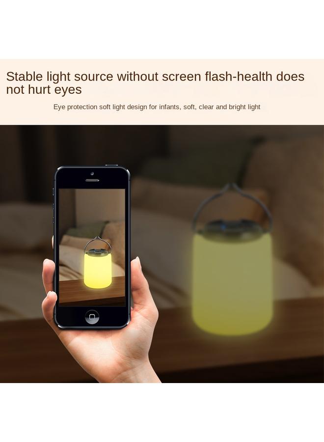 Bluejw New Rechargeable Bedside Nightlight Household C- Mouth Student Desk Lamp Outdoor Camping Lamp Tent Camping Lighting - Image 4