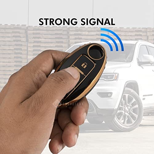 Shopoflux® TPU Key Cover Compatible with Nissan Magnite Smart Key (Black) - Image 3