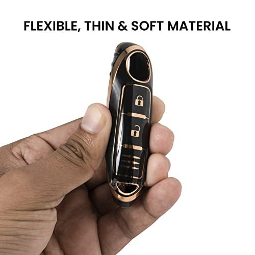 Shopoflux® TPU Key Cover Compatible with Nissan Magnite Smart Key (Black) - Image 4