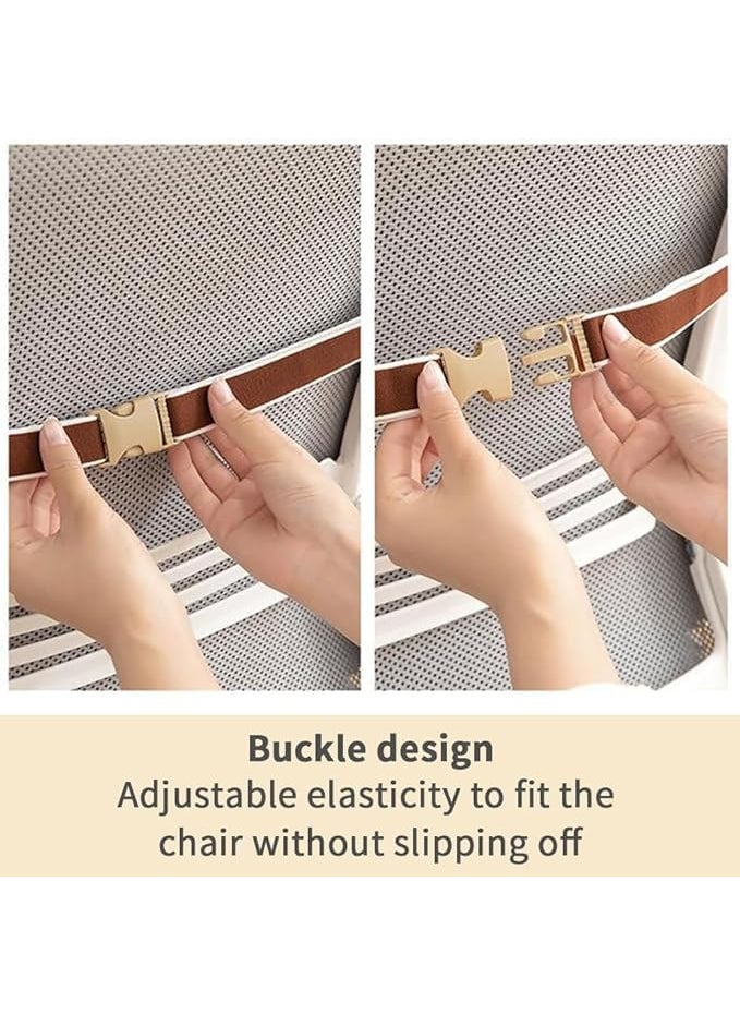 Brikipth Brikipth Outdoor Patio Cushion Chair Cushion for Rocking Chair Thick Back Pillow Seat Cushion with Ties Outdoor Garden Lounge Chair Mat All Weather Replacement Rocking Chair Cushions  - Image 4