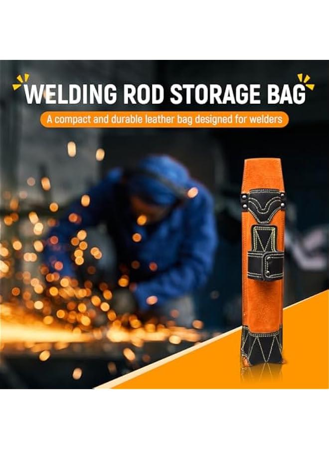 Welding Rod Bag, Welding Rod Storage Bag, Hardware Waist Bag Tool Tote Flame Retardant Welding Rod Organizer Belt, for Worker Electrician  - Image 2