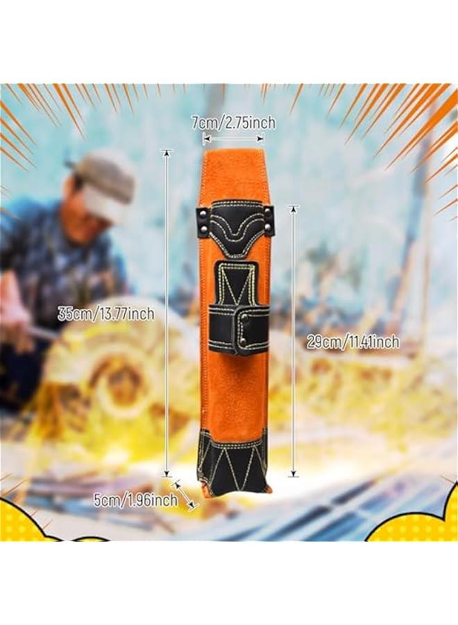Welding Rod Bag, Welding Rod Storage Bag, Hardware Waist Bag Tool Tote Flame Retardant Welding Rod Organizer Belt, for Worker Electrician  - Image 4