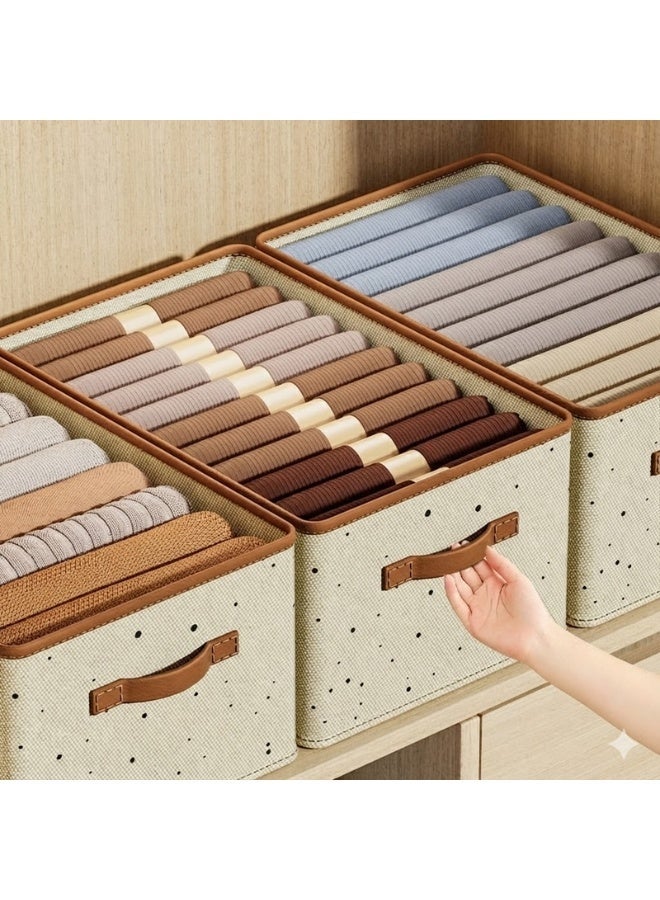 Living Heavy-duty canvas storage box, 17 kg capacity, with a rigid internal structure and double zipper for organizing clothes and quilt - Image 4