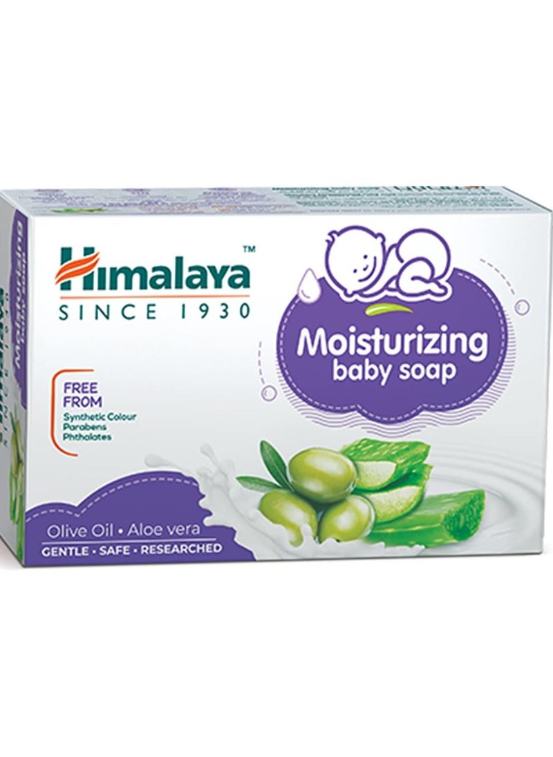 Himalaya - 3 Pieces of Moisturizing Baby Soap With Olive Oil And Aloe Vera 125g - Image 1