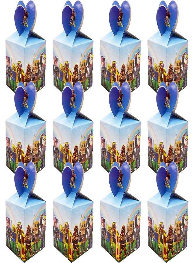 IndoTribe Pixel Game Candy Box Pack of 12, Birthday Gift Box and Party Favor Boxes for Boys Birthday Party Decorations, Gamer Party Decorations, Video Game Bday Decorations, Gift Bags Treat Boxes for Kids - Image 1