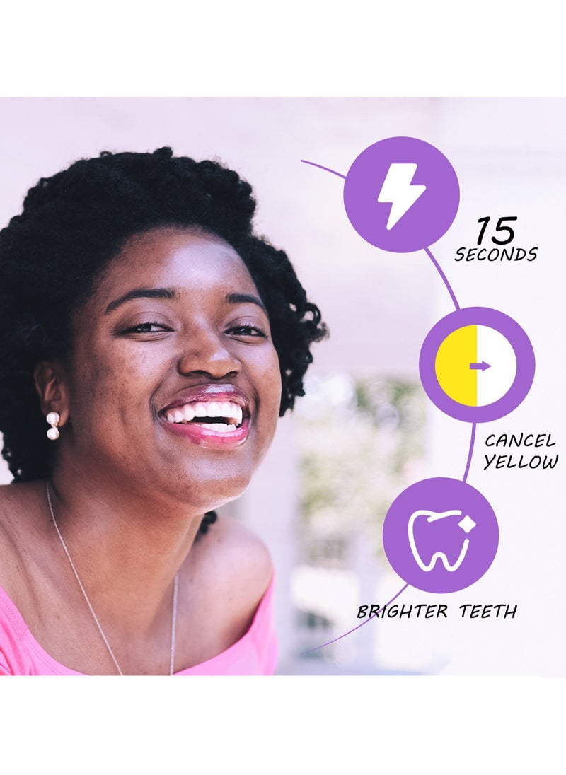 Lanthome Teeth Brightening Purple Serum, Tooth Whitening Oral Care Breath Purple Mousse, Enamel Safe Fresh Breath Purple Bright White Toothpaste Tooth Cleaning Foam For Brighter Smile  - Image 2
