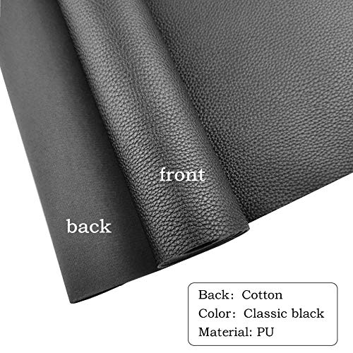 AOUXSEEM 11.8" x 52"(30cm x 132cm) Faux Leather Roll for Bows Earrings Handbag Wallet Purses Sewing Craft Making Handmade Synthetic Fabric - Image 3