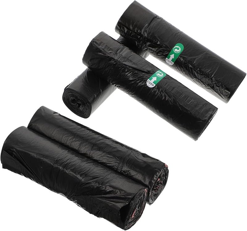 75 قطعة من أكياس القمامة الثقيلة بسحب الحبل، سعة كبيرة، مقاومة للتسرب، وأكياس قمامة قابلة للتحلل الحيوي - Image 1