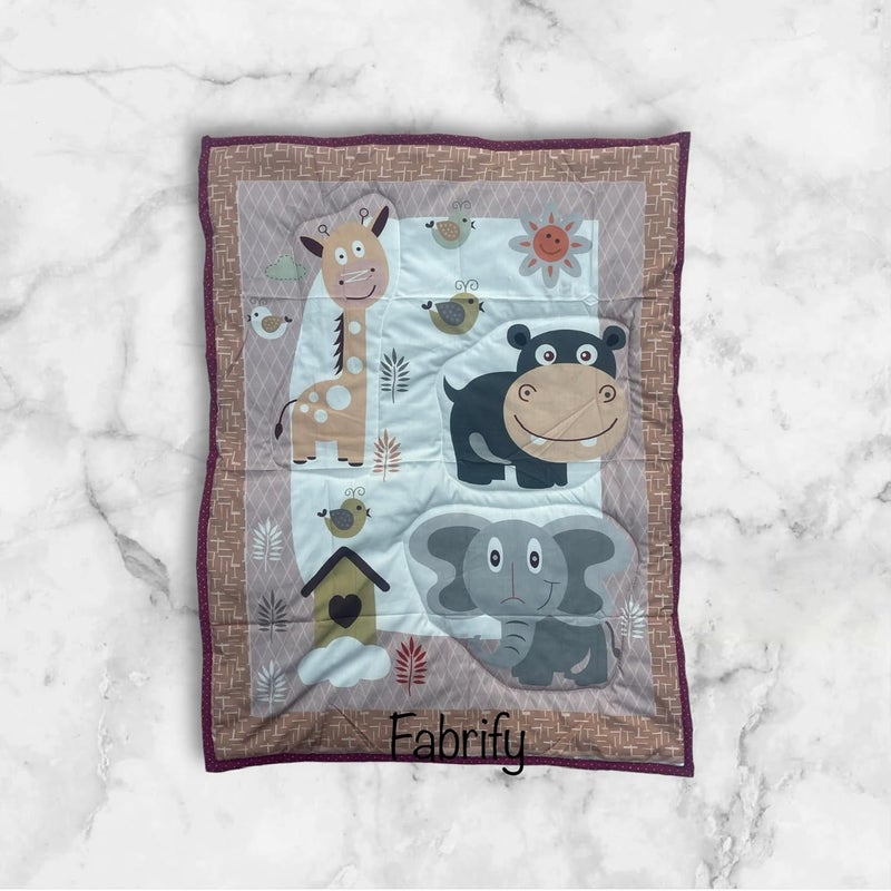 Fabrify 100 Cotton Baby Printed Mattress Godadi Rilka Bed Crib Cot Sheet Design 9 70x50 - Image 1