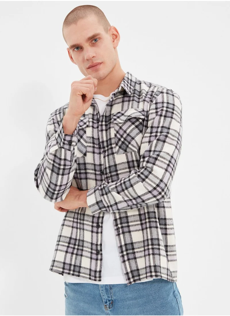 trendyol Checked Regular Fit Shirt