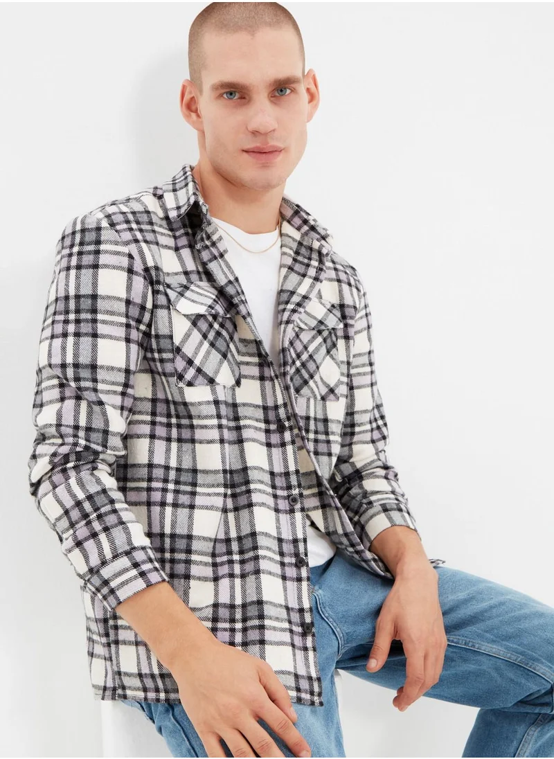 ترينديول Checked Regular Fit Shirt