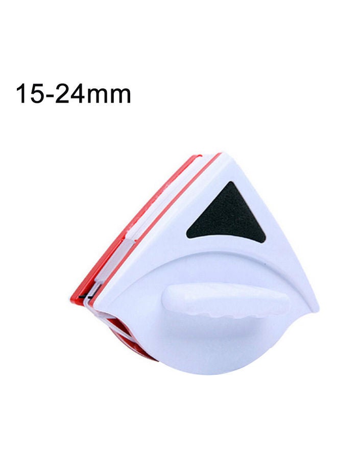 NIBEMINENT Double Sided Window Glass Cleaner Magnets Brush Cleaning Wiper White/Red/Black 12.5 x 16 6cm - Image 1