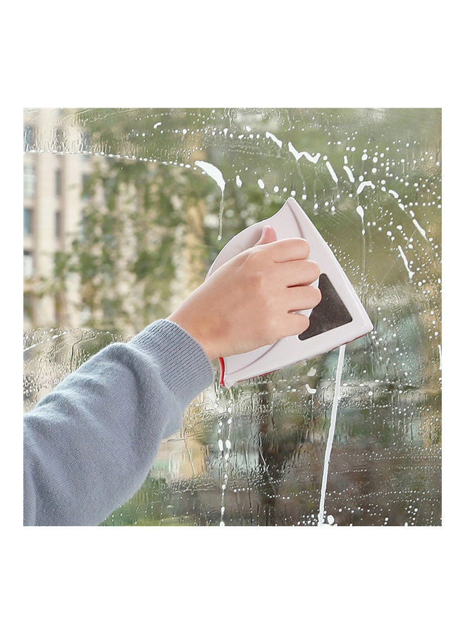 NIBEMINENT Double Sided Window Glass Cleaner Magnets Brush Cleaning Wiper White/Red/Black 12.5 x 16 6cm - Image 3