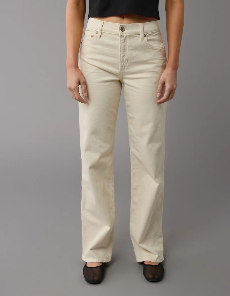 امريكان ايجل جينز ستوف بايب بخصر عالي قابل للتمدد