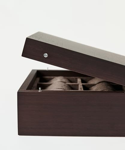 TAWBURY Wooden Watch Box for Men – 6 Watch Box Wood | Wooden Mens Watch Box Rustic | 6 Watch Case for Women & Men | Watch Collection Box for Men | Wrist Watch Storage Case for Men Wood - Image 5