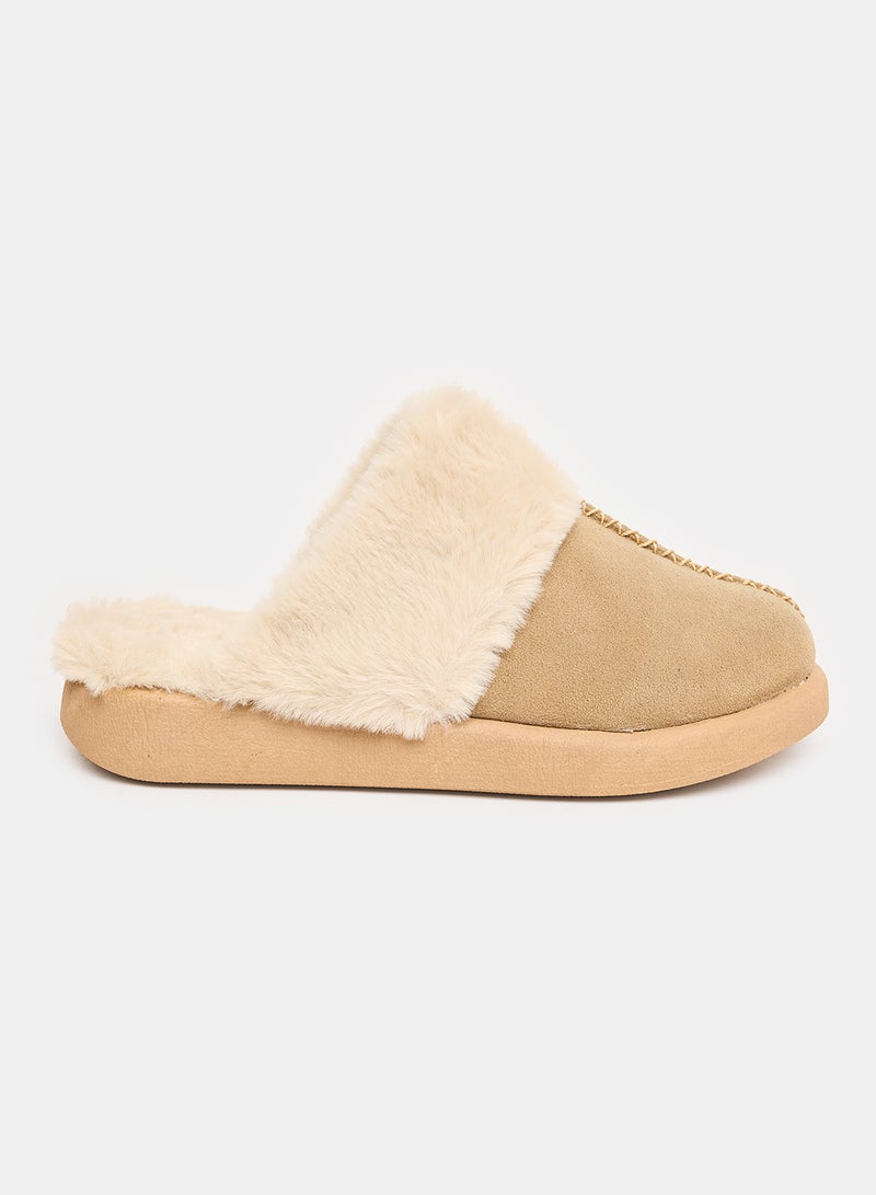TGS Fluffy Chunky Fur Clogs - Image 2
