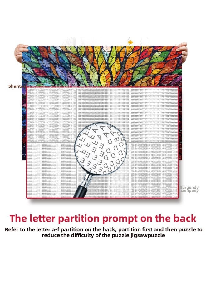 Loquat Plant Animal Paper Puzzle 1000 Piece Puzzle Children Adult Decompression Puzzle Toy Gift-Color:Q1136 Shell - Image 5