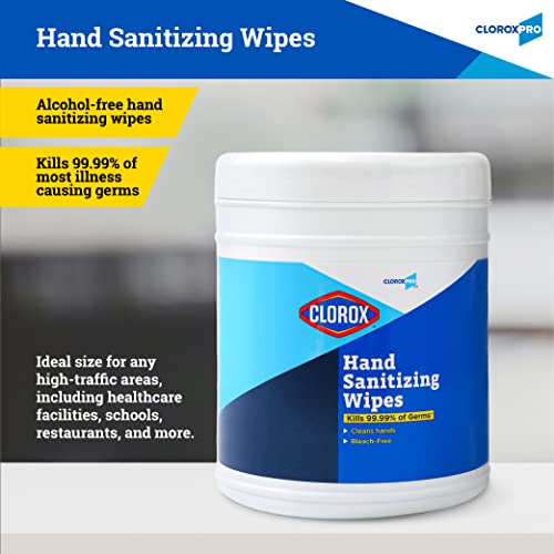 Clorox Pro Alcohol Free Hand Sanitizer Wipes with BZK Gentle Hand Sanitizing Wipes for Hands in Bulk Canister Disinfecting Sanitizer Solution for School Supplies Office Use 270 Count - Image 5
