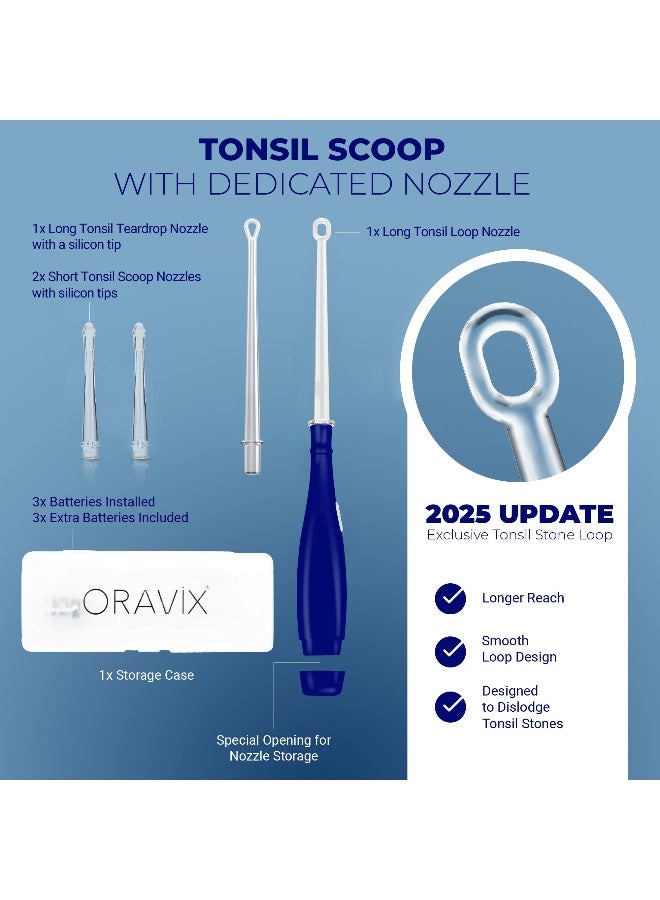 ORAVIX Tonsil Stone Remover Tonsil Stone Removal Kit Tonsillolith Remover Tool Tonsil Cleaner Fight Bad Breath Tonsil Stone Removal Tool Oral Irrigator Tongue Scraper 7 Pieces - Image 3