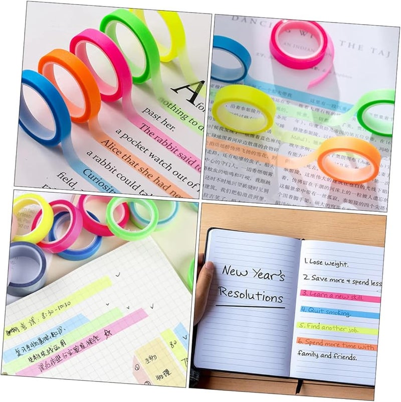 Tehaux 80 لفة ملصقات لاصقة ذاتية اللصق علامات صفحات 4 عبوات للكتب المكتب المدرسة - Image 4