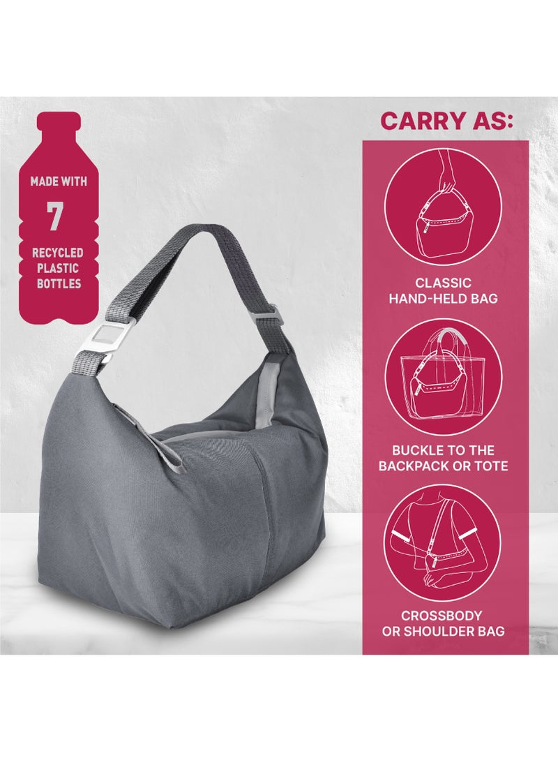 BEOLA Reusable Insulated Lunch Bag for Men and Women - 6.5L, Maroon  - Image 3