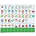Simgoing American Mahjong Sets 160 Mahjong Tiles Melamine Engraved Mah Jong Ideal for Home Party GamesAnimal ThemeGreen - Image 2