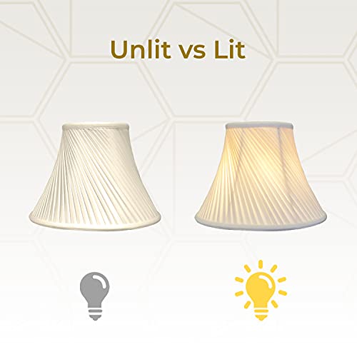 Royal Designs Inc Royal Designs BS-717-14BG Twisted Pleat Basic Lamp Shade, 6 x 14 x 11, Beige - Image 3