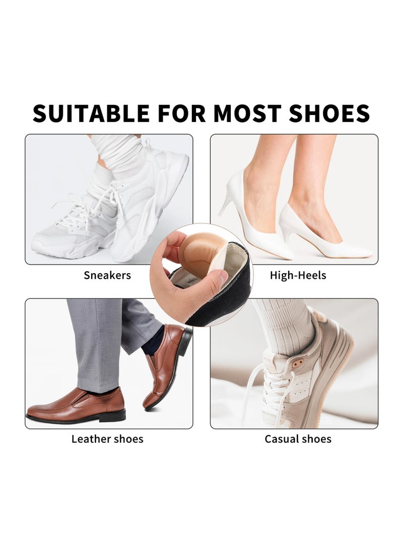 Zikra Suntown Shoe Inserts 10 Pair Heel Cups Pads Protectors Comfort Ball of Cushion Foot Pain Relief Loose Boot Non-Slip Silicone Filler Fit Bottom Cover Stickers Petals Insoles Soles Grips Replacement - Image 3