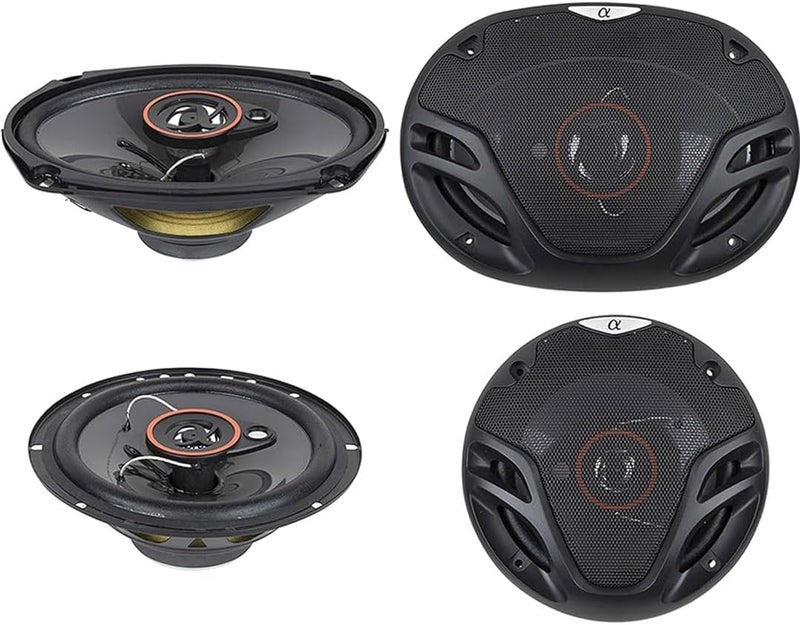 Alphasonik AS2629P 6.5" & 6x9" 3-Way Car Audio Coaxial Speakers - 350W & 500W Max Power - Image 1