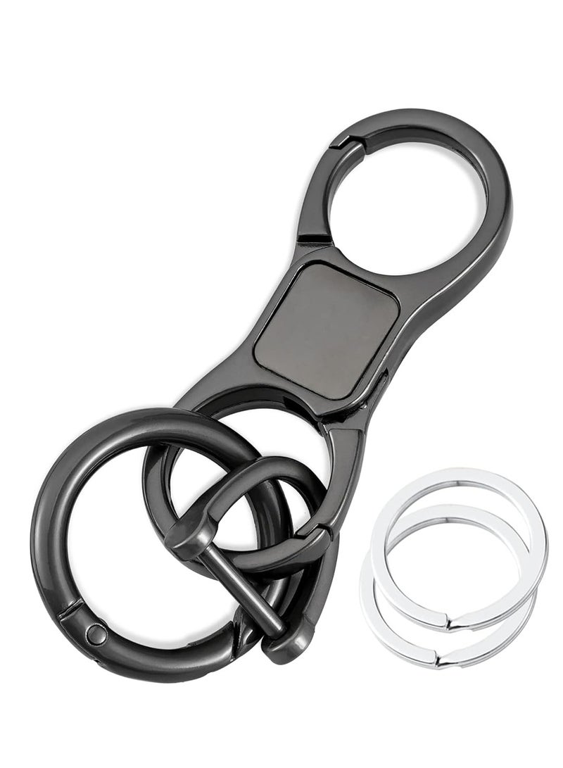 أوزيغالور سلسلة مفاتيح للرجال للخدمة الشاقة وسريعة التحرير، حاملة مفاتيح للسيارة مع إكسسوارات رائعة وحلقات مفاتيح. - Image 1