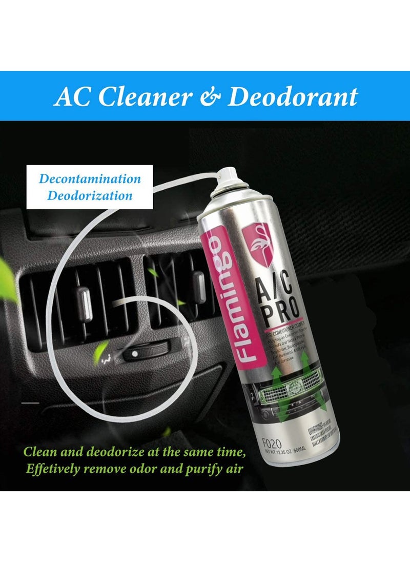 FLAMINGO Combo Offer - Buy 4PC Flamingo F020 500ml AC Cleaner Powerful Solution for Cleaner Air and Cooler Comfort  - Image 5