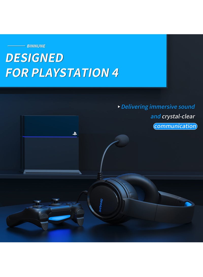 BINNUNE BG02 Wired Gaming Headset with Mic for PS4 PS5 Xbox Series S|X PC Xbox One Switch - Image 2