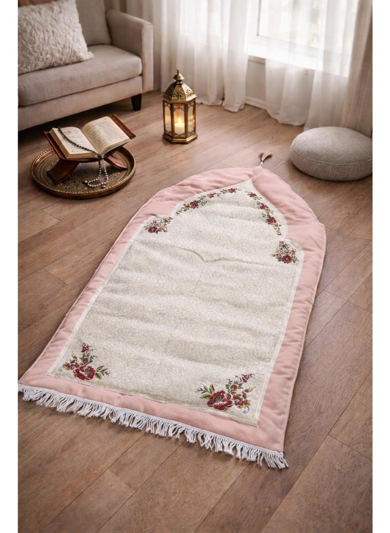 Kunzita Home Prayer Mat – Soft Design with Elegant Embroidery and Excellent Quality - Image 2