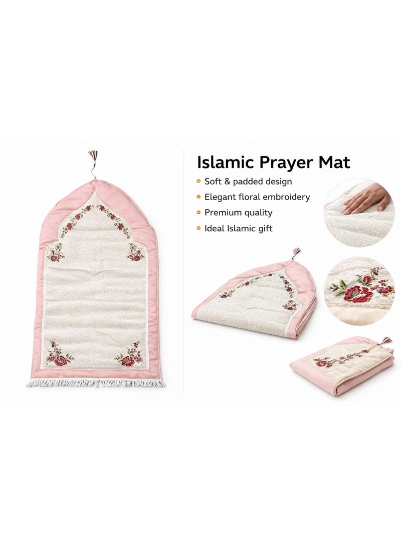 Kunzita Home Prayer Mat – Soft Design with Elegant Embroidery and Excellent Quality - Image 3