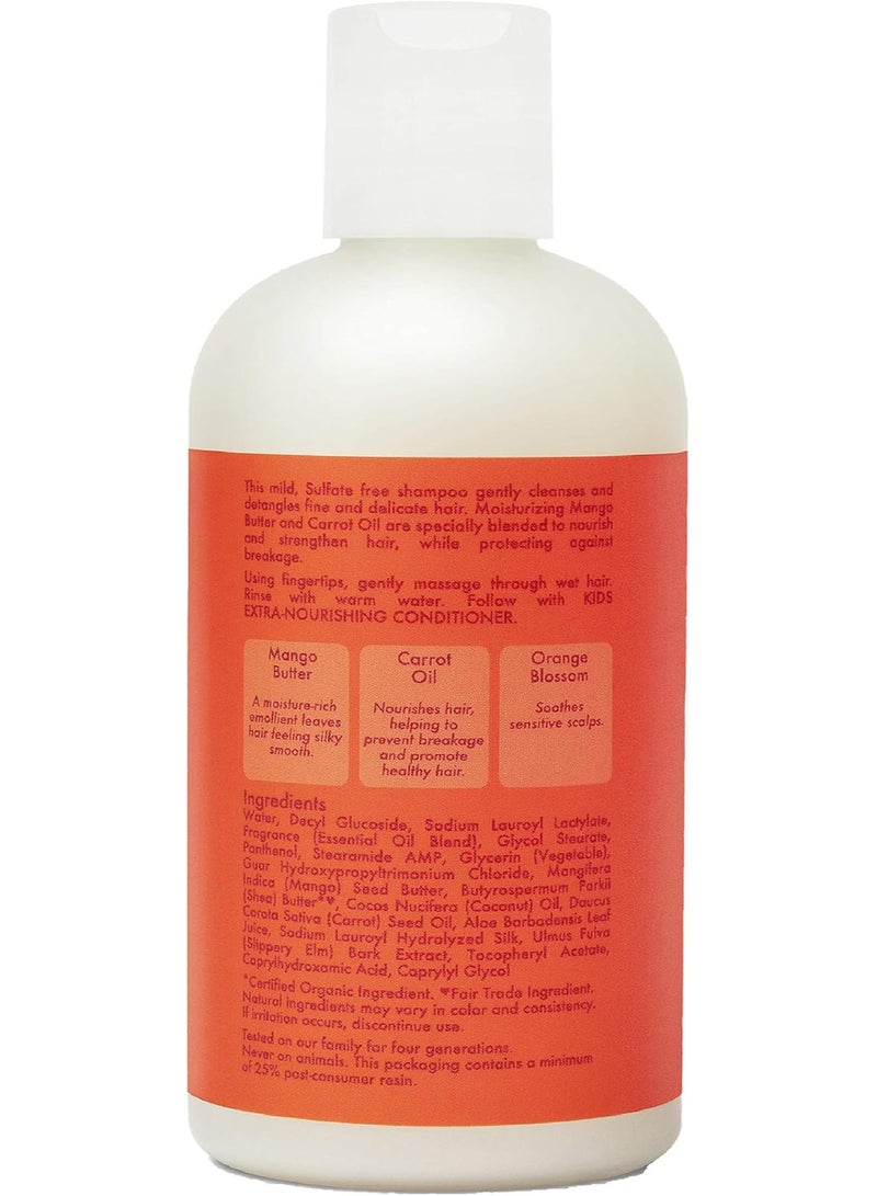 SheaMoisture, Kids Extra-Nourishing Shampoo, Mango & Carrot, 8 fl oz (237 ml) - Image 2